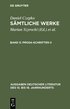 S�mtliche Werke, Band 5, Prosa-Schriften II