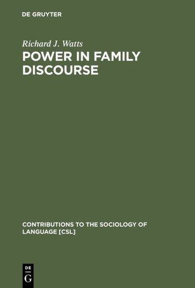 Power in Family Discourse (inbunden)