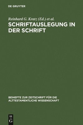 Schriftauslegung in der Schrift (inbunden)