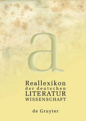 Reallexikon der deutschen Literaturwissenschaft. 3 Bnde (inbunden)