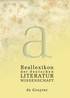Reallexikon der deutschen Literaturwissenschaft. 3 Bnde