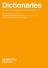 Dictionaries. An International Encyclopedia of Lexicography