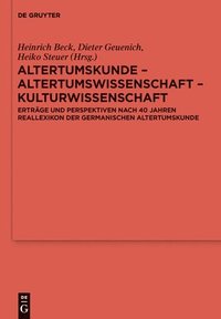 Altertumskunde  Altertumswissenschaft  Kulturwissenschaft (inbunden)