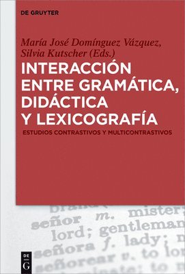 Interaccin entre gramtica, didctica y lexicografa (inbunden)