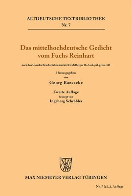 mittelhochdeutsche Gedicht vom Fuchs Reinhart (hftad)
