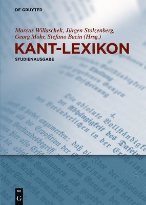 Kant-Lexikon (inbunden)