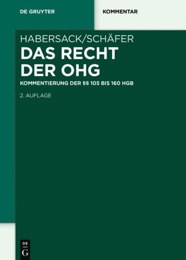 Das Recht der OHG (e-bok)