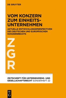 Vom Konzern zum Einheitsunternehmen (inbunden)
