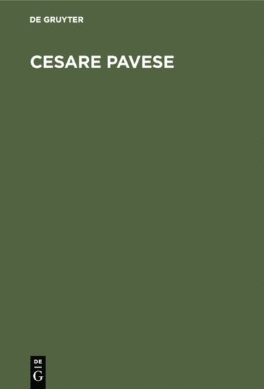 Cesare Pavese (e-bok)