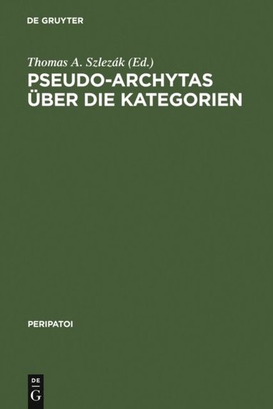 Pseudo-Archytas Ã¼ber die Kategorien