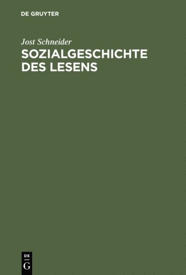 Sozialgeschichte des Lesens (pocket)