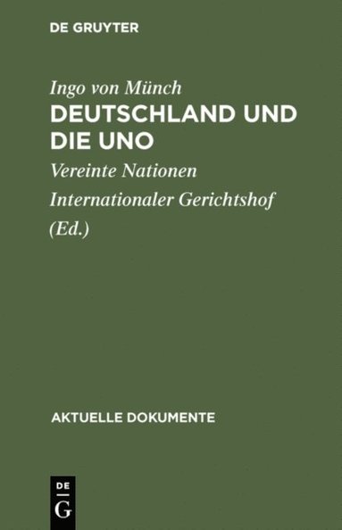 Deutschland und die UNO (h�ftad)