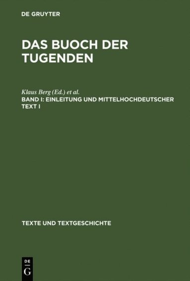 Einleitung und mittelhochdeutscher Text I (hftad)