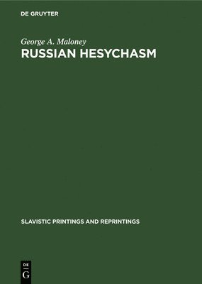 Russian hesychasm (inbunden)