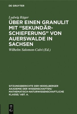 ber einen Granulit mit "Sekundrschieferung" von Auerswalde in Sachsen (inbunden)