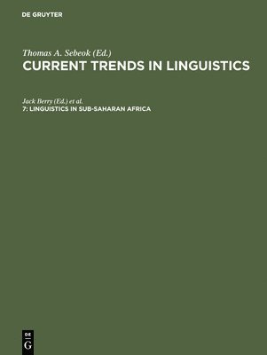 Linguistics in Sub-Saharan Africa (inbunden)