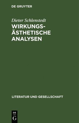 Wirkungs�sthetische Analysen (inbunden)