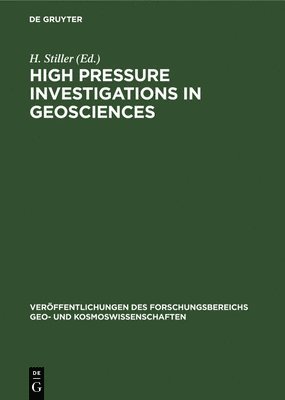 High Pressure Investigations in Geosciences (häftad)