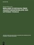 Berliner Symposion ber Anaesthesieprobleme Des Offenen Thorax