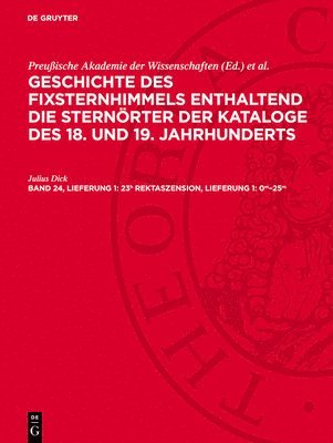 23h Rektaszension, Lieferung 1: 0m-25m (inbunden)