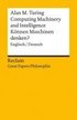 Computing Machinery and Intelligence / Knnen Maschinen denken?. Englisch/Deutsch. [Great Papers Philosophie]