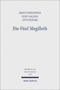 Die Fnf Megilloth (inbunden)