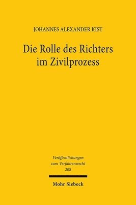 Die Rolle des Richters im Zivilprozess (h�ftad)