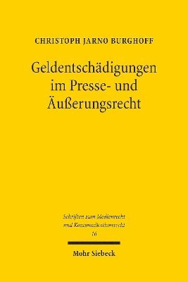 Geldentschädigungen im Presse- und Äußerungsrecht (häftad)