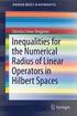 Inequalities for the Numerical Radius of Linear Operators in Hilbert Spaces