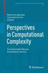 Perspectives in Computational Complexity: The Somenath Biswas Anniversary Volume