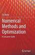 Numerical Methods and Optimization