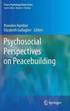 Psychosocial Perspectives on Peacebuilding