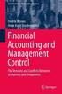 Financial Accounting and Management Control