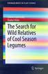 The Search for Wild Relatives of Cool Season Legumes