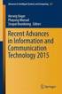 Recent Advances in Information and Communication Technology 2015