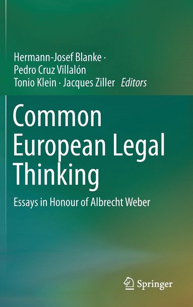 Common European Legal Thinking (inbunden)