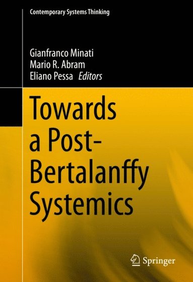 Towards a Post-Bertalanffy Systemics (e-bok)