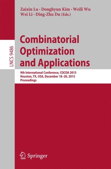 Combinatorial Optimization and Applications (e-bok)