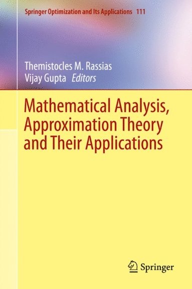 Mathematical Analysis, Approximation Theory and Their Applications (e-bok)