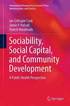 Sociability, Social Capital, and Community Development