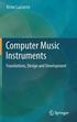 Computer Music Instruments