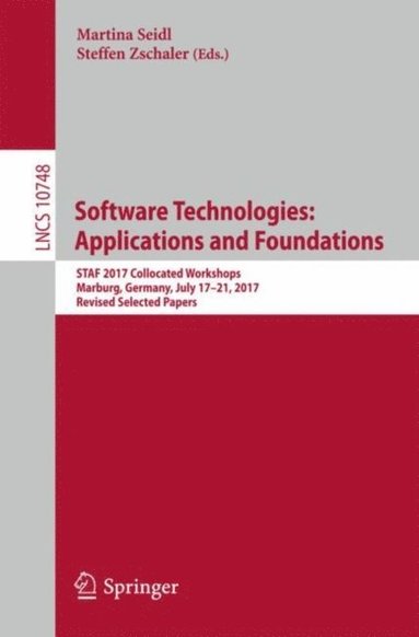 Software Technologies: Applications and Foundations (e-bok)
