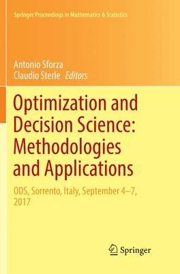 Optimization and Decision Science: Methodologies and Applications (inbunden)