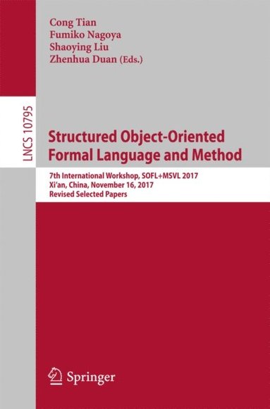 Structured Object-Oriented Formal Language and Method (inbunden)