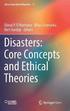 Disasters: Core Concepts and Ethical Theories