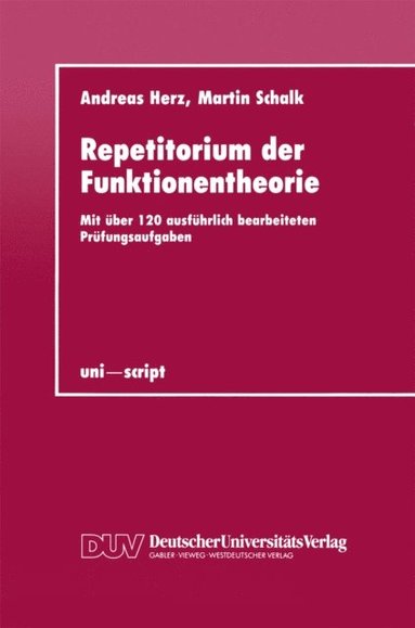 Repetitorium der Funktionentheorie (inbunden)