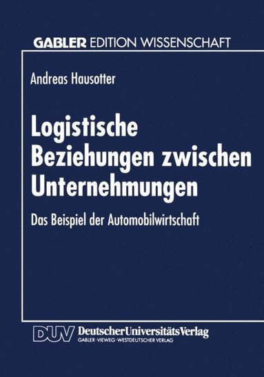 Logistische Beziehungen zwischen Unternehmungen (pocket)