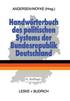 Handwrterbuch des politischen Systems der Bundesrepublik Deutschland
