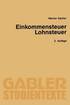 Einkommensteuer / Lohnsteuer
