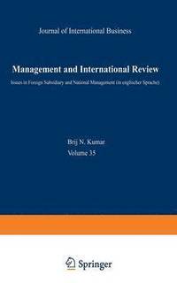 Management and International Review (häftad)